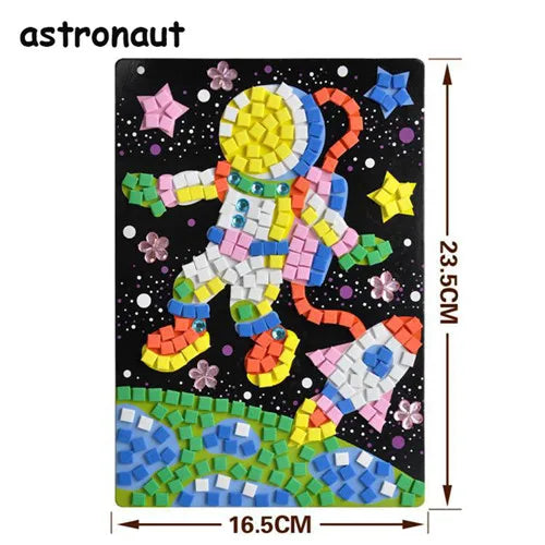 2020 Creative Kids Game DIY Kits 3D Mosaics Puzzle Stickers EVA Foam drawing Early Educational Toys For Kids Educational Toy