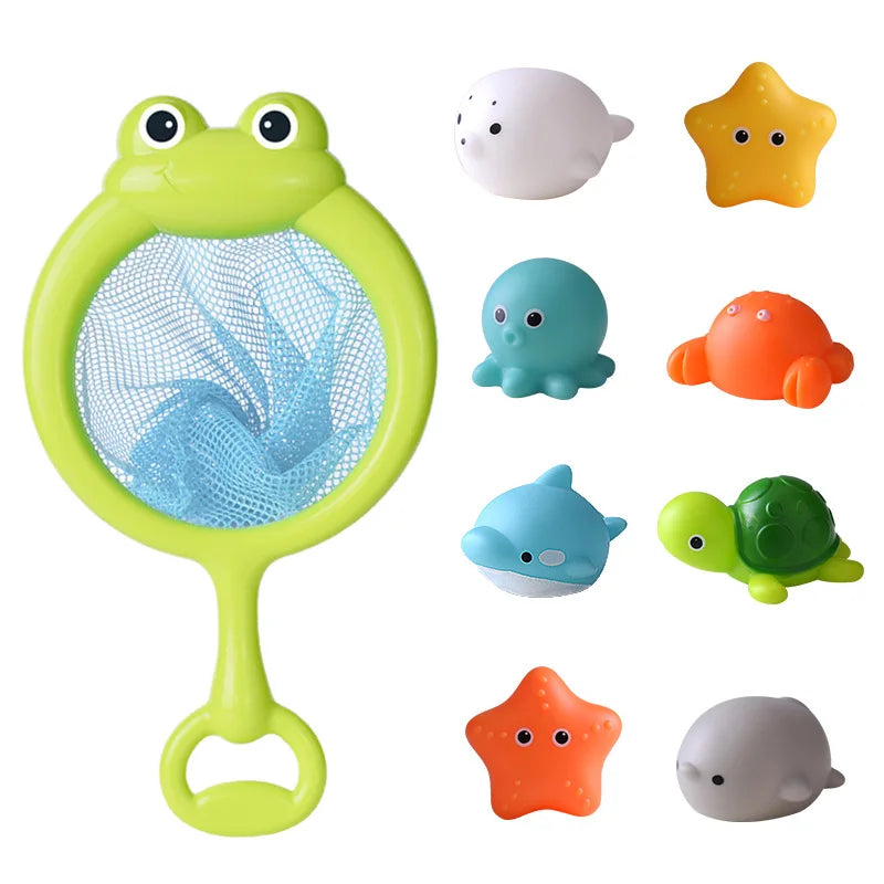 LED Light Up Toys Baby Cute Animals Bath Toy Swimming Water