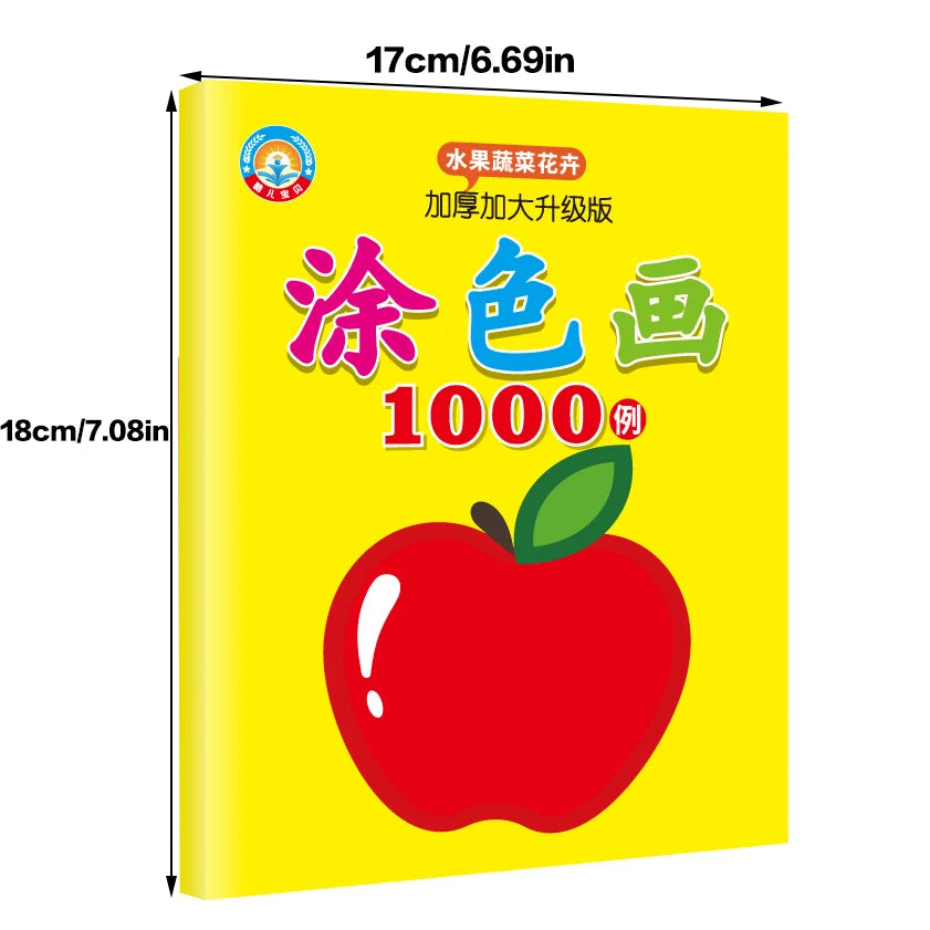 Boys Girls Children's Coloring Books Cars Animals Vegetables Baby Drawing Book School Early Education Toys Drawing Toy