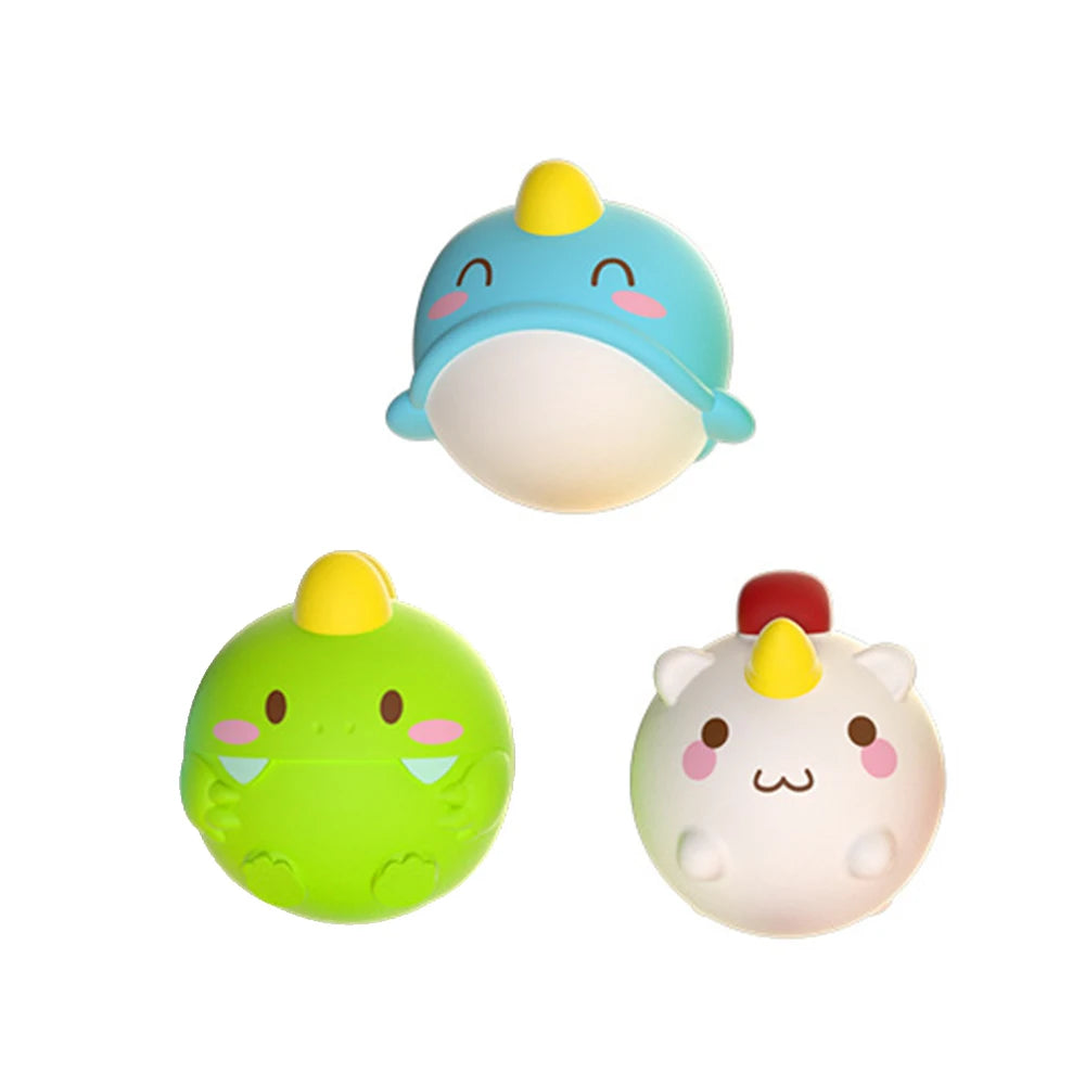 LED Light Up Toys Baby Cute Animals Bath Toy Swimming Water