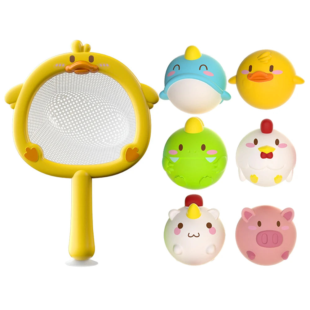 LED Light Up Toys Baby Cute Animals Bath Toy Swimming Water