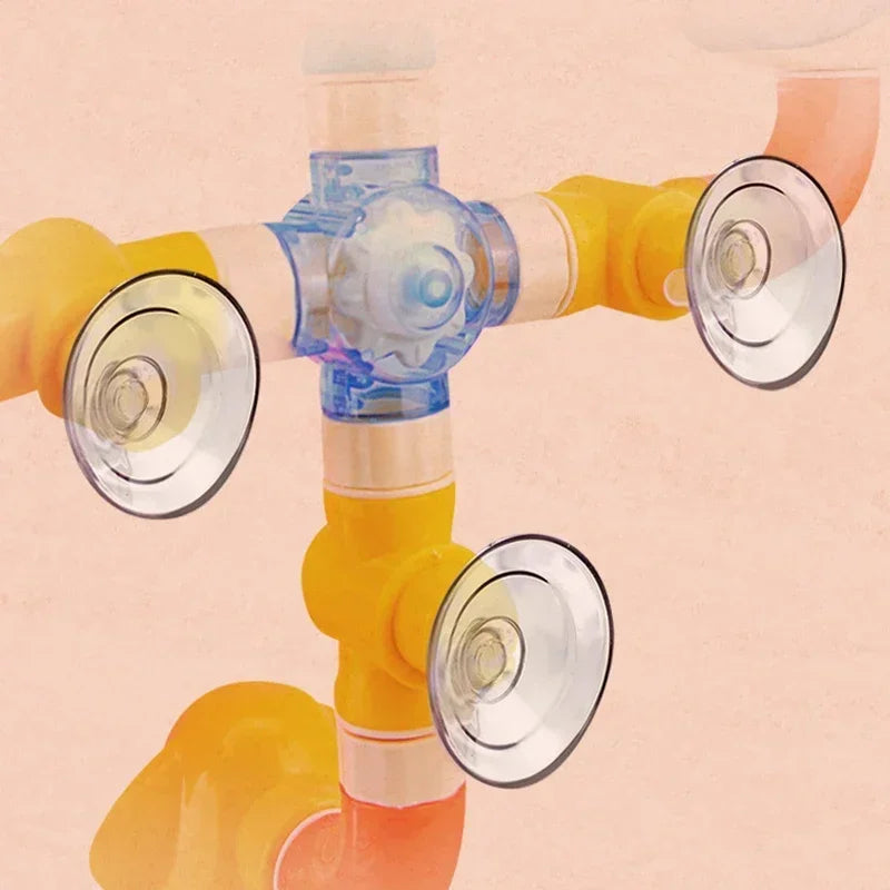 Baby Bath Toys Bathtub DIY Pipes Tubes Bath Time Water Game Spray Swimming Bathroom Toys for Toddlers Kids Gifts Birthday Gift