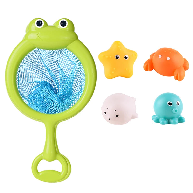 LED Light Up Toys Baby Cute Animals Bath Toy Swimming Water