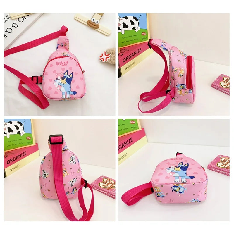 Bingo Friends Children's Bag Cute Bluey Family kids Chest Bag