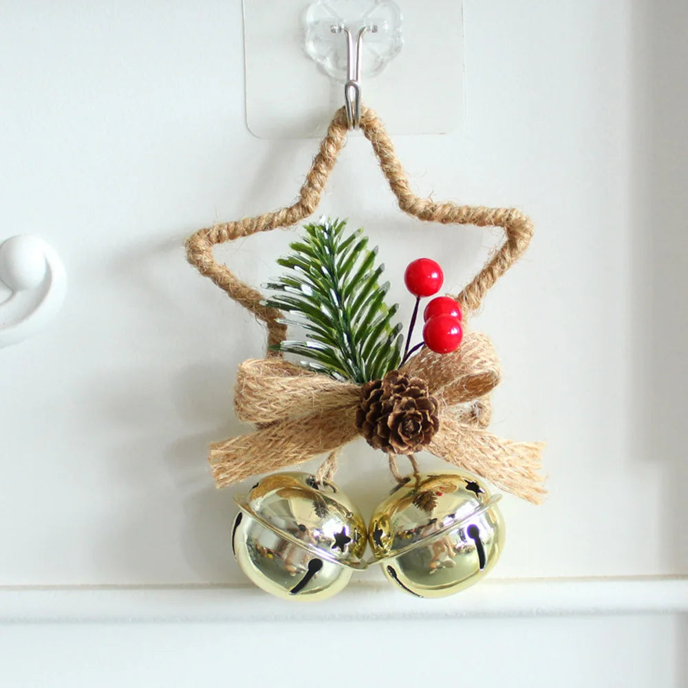 Christmas Bell Hanging Pendant Merry Christmas Tree Decorations For Home Xmas Ornaments Navidad Party Supplies Happy New Year