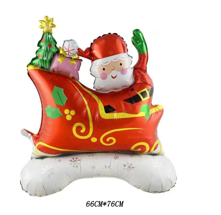 Christmas Party Balloon Set Santa Claus Foil Ballons Merry Christmas Decorations for Home Xmas Party Globos Navidad