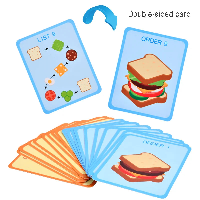 Children's simulation food toys, burgers / sandwiches, sets of columns, assembled matching, play house kitchen / restaurant game