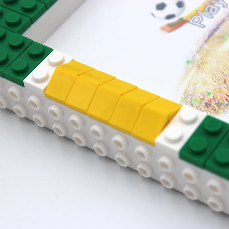 1pc  football Photo Frame,Color Block DIY picture Frame For Home Decorationstage setting, character combination