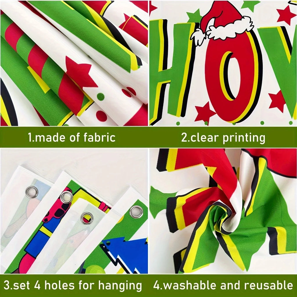 Large Whoville Christmas Decorations Banner Welcome To Whoville Yard Sign Hanging Banner Outdoor Christmas Decorations Grinch