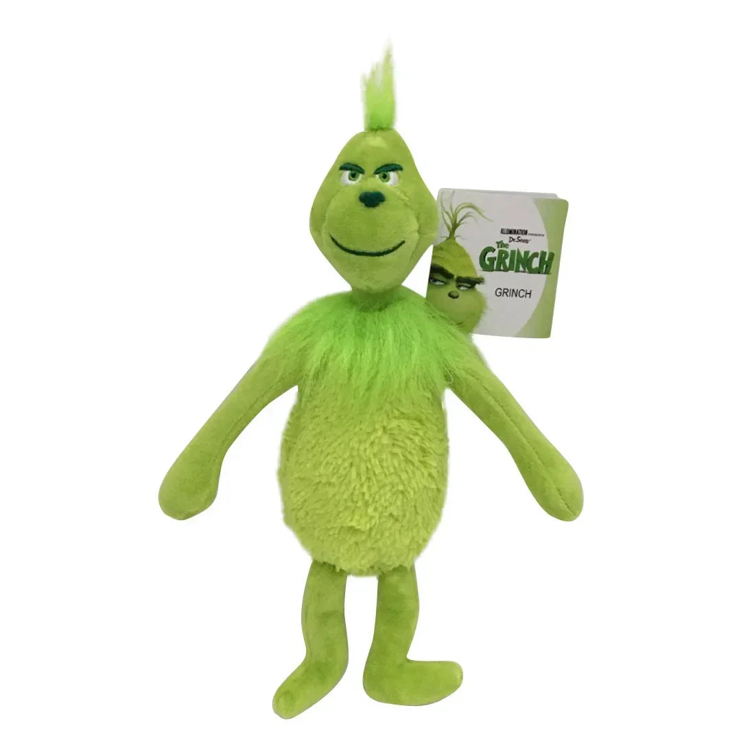 HOT 2025 New Christmas Grinch Plush Toy Green Haired Monster Children's Christmas Cartoon Gift Doll