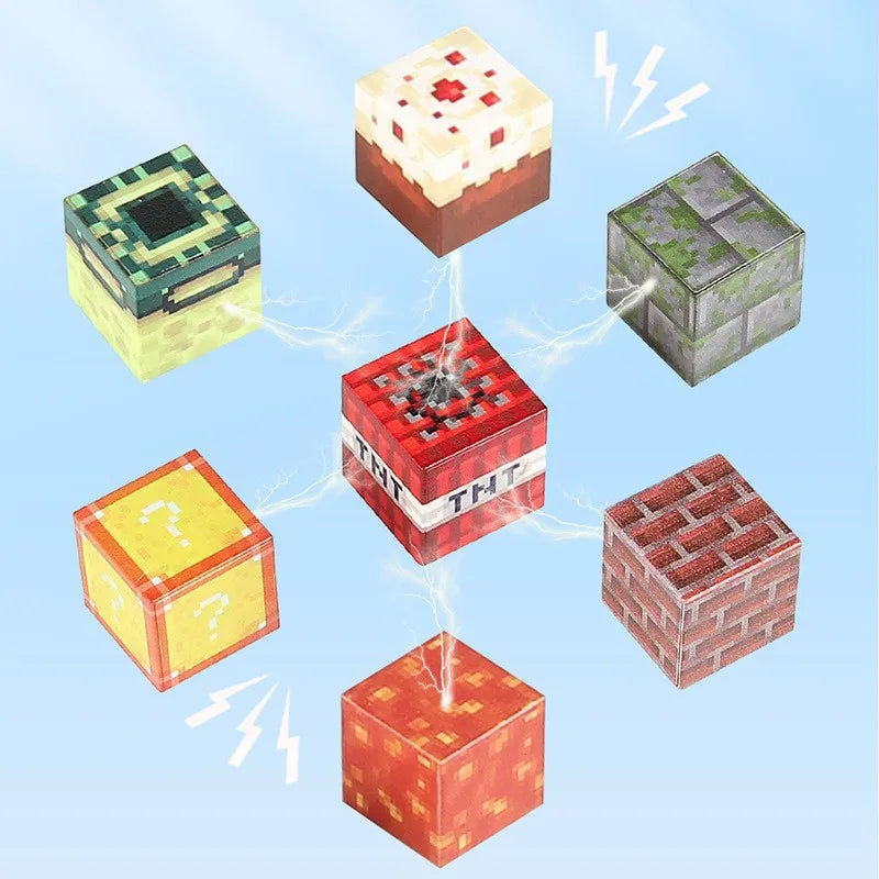 Magnetic Building Blocks Mine Magnet World Set Toys