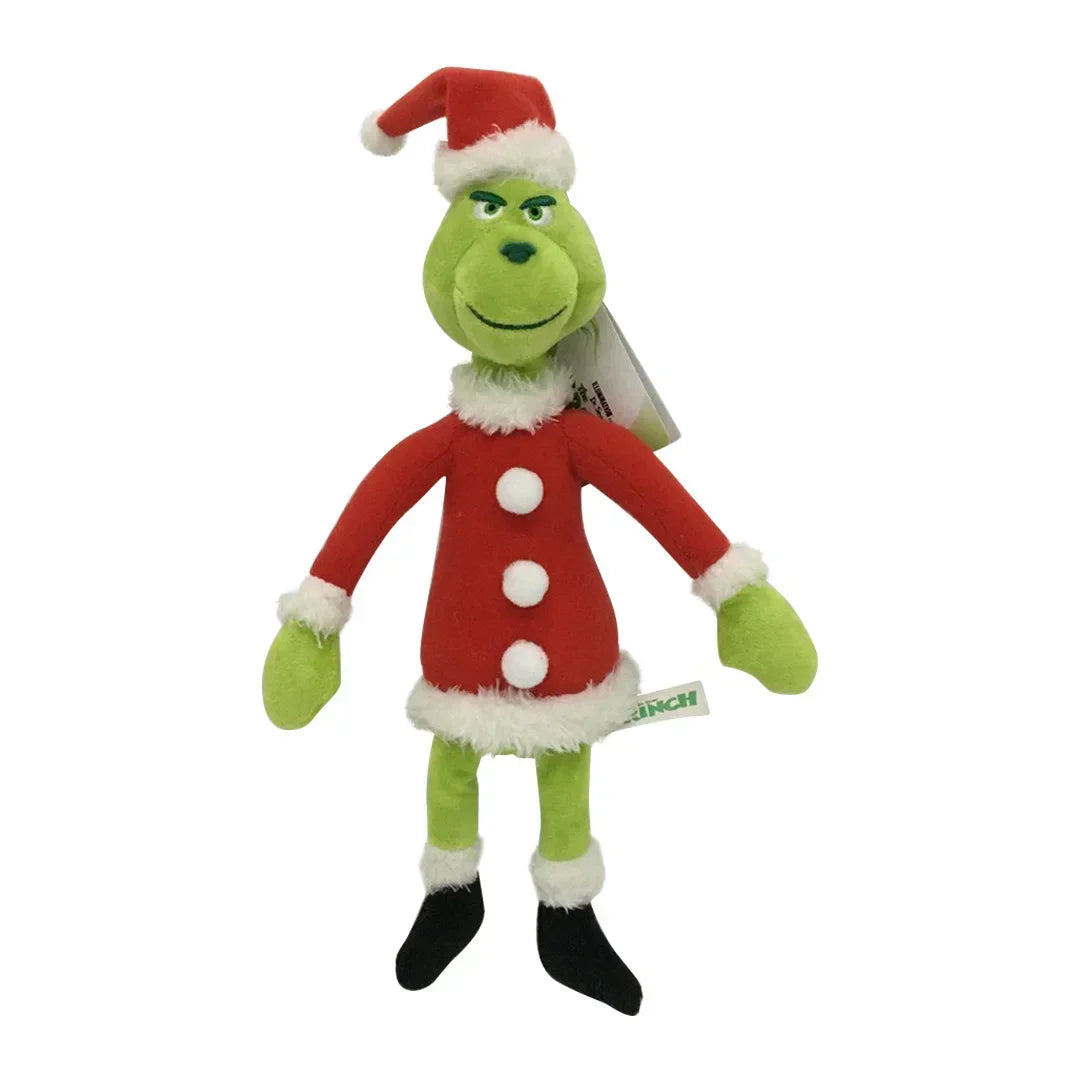 HOT 2025 New Christmas Grinch Plush Toy Green Haired Monster Children's Christmas Cartoon Gift Doll
