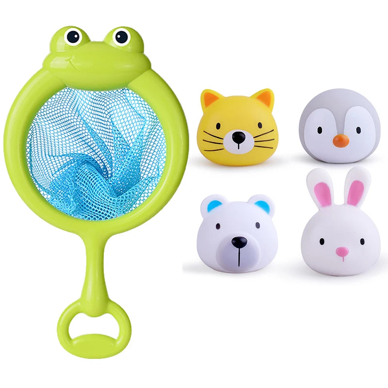 LED Light Up Toys Baby Cute Animals Bath Toy Swimming Water